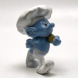 Blue and White Action Figure